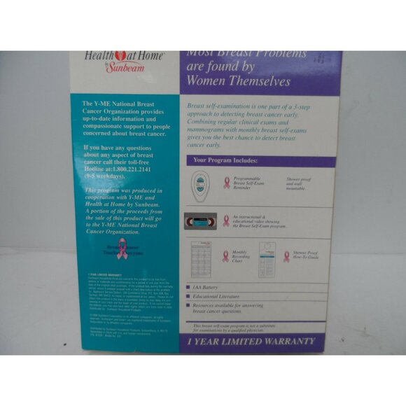 Sunbeam Health At Home Breast Self-Exam Program New!!!! - Picture 3 of 3